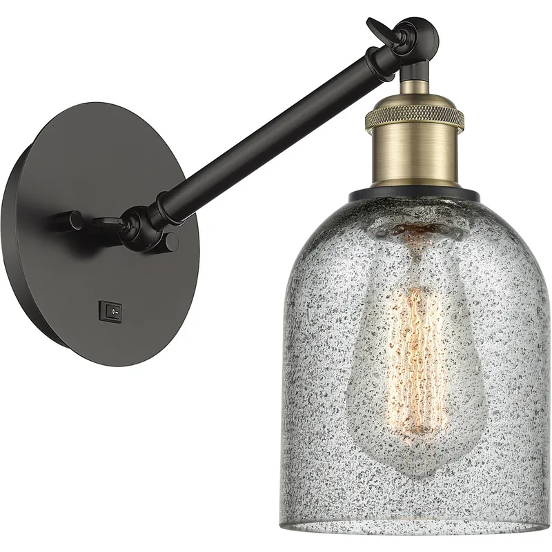 Ballston Caledonia LED 5 inch Black Antique Brass Sconce Wall Light