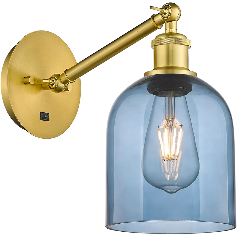 Ballston Bella 1 Light 5.5 inch Satin Gold Sconce Wall Light