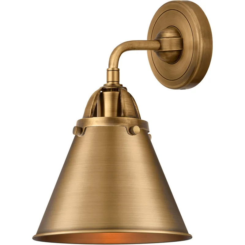 Nouveau 2 Appalachian 1 Light 8 inch Brushed Brass Sconce Wall Light