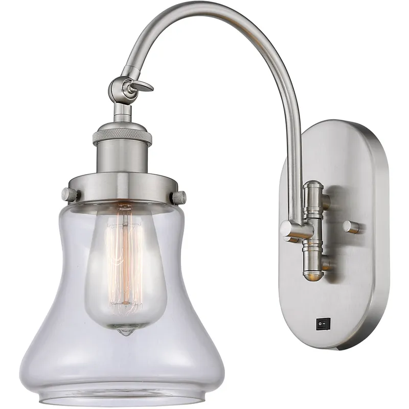 Franklin Restoration Bellmont 1 Light 7 inch Brushed Satin Nickel Sconce Wall Light