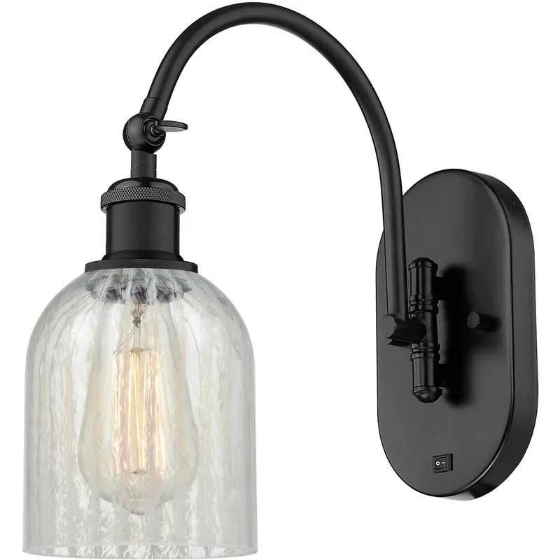 Ballston Caledonia 1 Light 5 inch Matte Black Sconce Wall Light