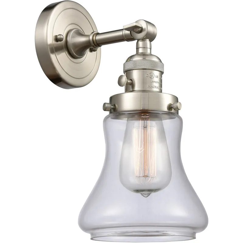 Franklin Restoration Bellmont LED 6.5 inch Brushed Satin Nickel Sconce Wall Light, Franklin Restoration