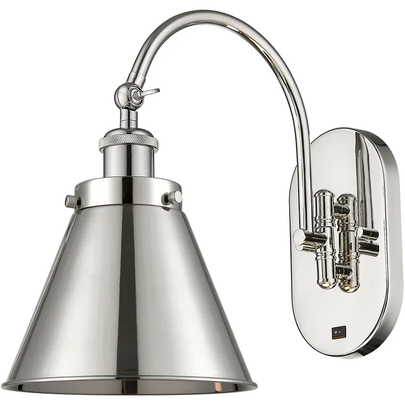 Franklin Restoration Appalachian 1 Light 8 inch Polished Nickel Sconce Wall Light