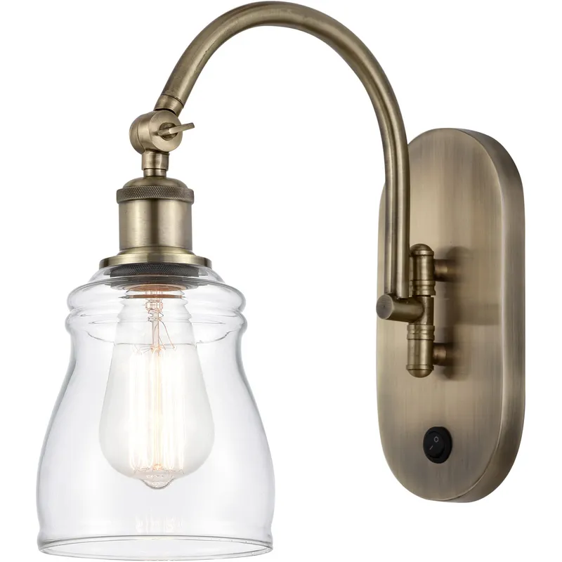 Ballston Ellery 1 Light 5 inch Antique Brass Sconce Wall Light
