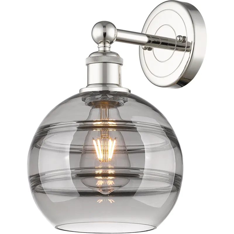 Edison Rochester 1 Light 8 inch Polished Nickel Sconce Wall Light