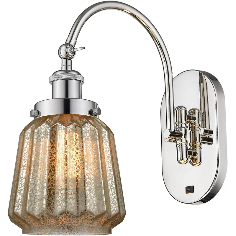 Franklin Restoration Chatham 1 Light 7 inch Polished Nickel Sconce Wall Light