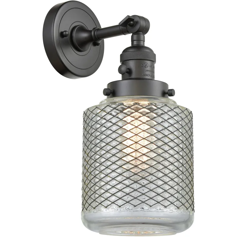 Franklin Restoration Stanton 1 Light 6 inch Oil Rubbed Bronze Sconce Wall Light, Franklin Restoration
