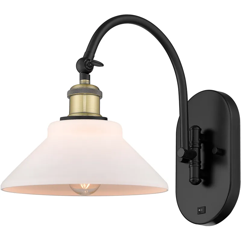Ballston Orwell LED 8 inch Black Antique Brass Sconce Wall Light