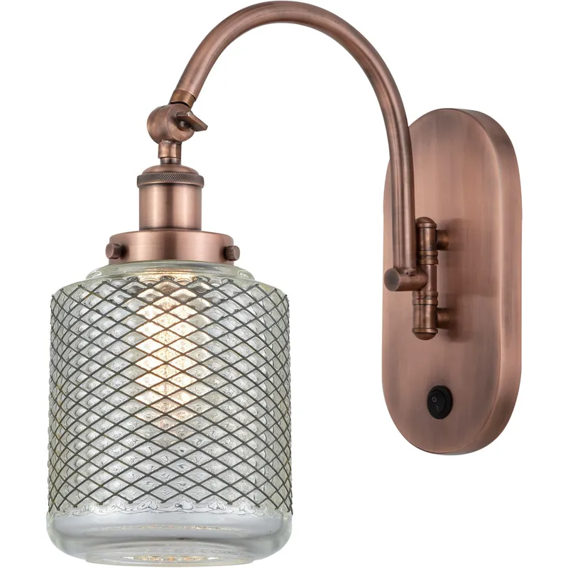 Franklin Restoration Stanton 1 Light 6 inch Antique Copper Sconce Wall Light