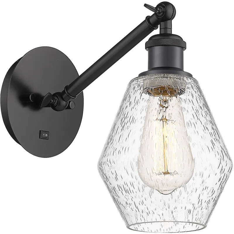 Ballston Cindyrella 1 Light 6 inch Matte Black Sconce Wall Light