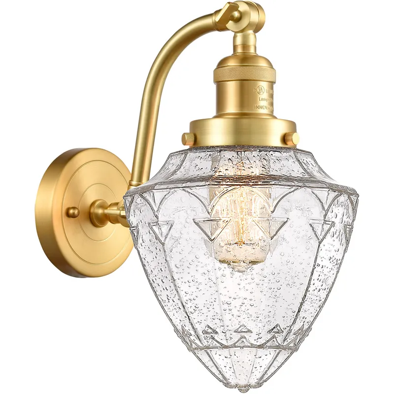 Franklin Restoration Bullet LED 7 inch Satin Gold Sconce Wall Light