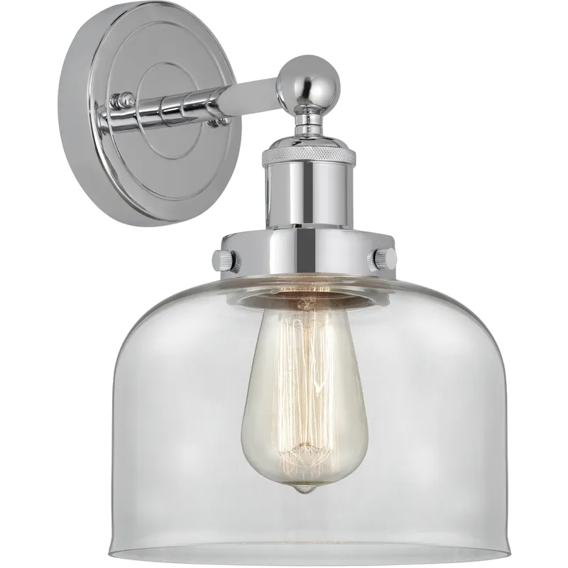Bell 1 Light 6.5 inch Polished Chrome Sconce Wall Light