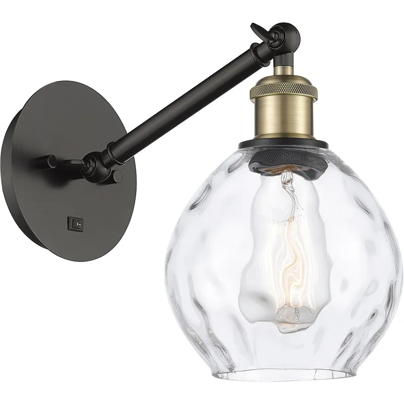 Ballston Waverly 1 Light 6 inch Black Antique Brass Sconce Wall Light