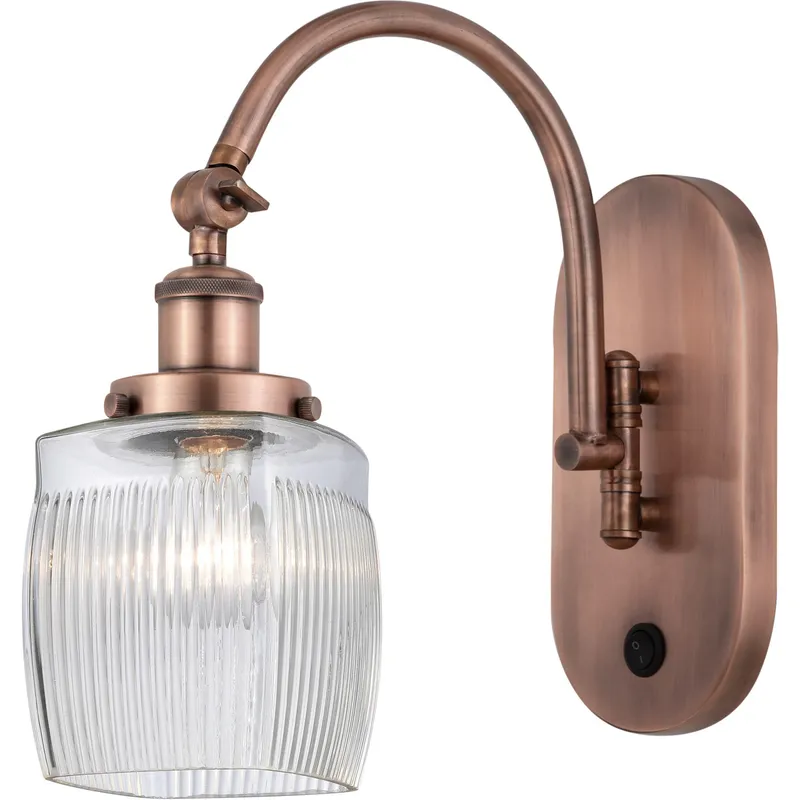 Franklin Restoration Colton LED 6 inch Antique Copper Sconce Wall Light