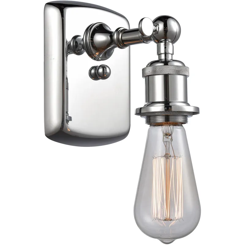 Ballston Bare Bulb LED 4.5 inch Polished Chrome Sconce Wall Light, Ballston
