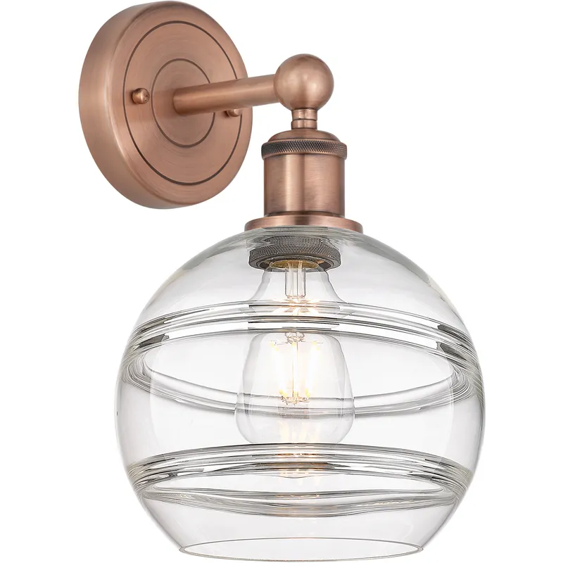 Edison Rochester 1 Light 8 inch Antique Copper Sconce Wall Light