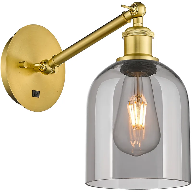 Ballston Bella 1 Light 5.5 inch Satin Gold Sconce Wall Light