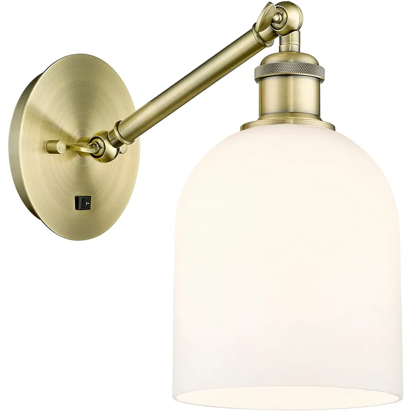Ballston Bella 1 Light 5.5 inch Antique Brass Sconce Wall Light
