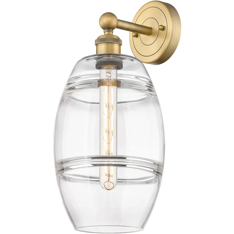 Edison Vaz 1 Light 8 inch Brushed Brass Sconce Wall Light