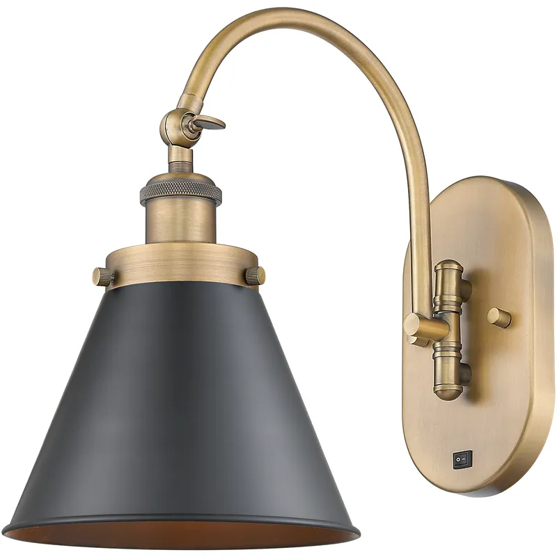 Franklin Restoration Appalachian 1 Light 8 inch Brushed Brass Sconce Wall Light