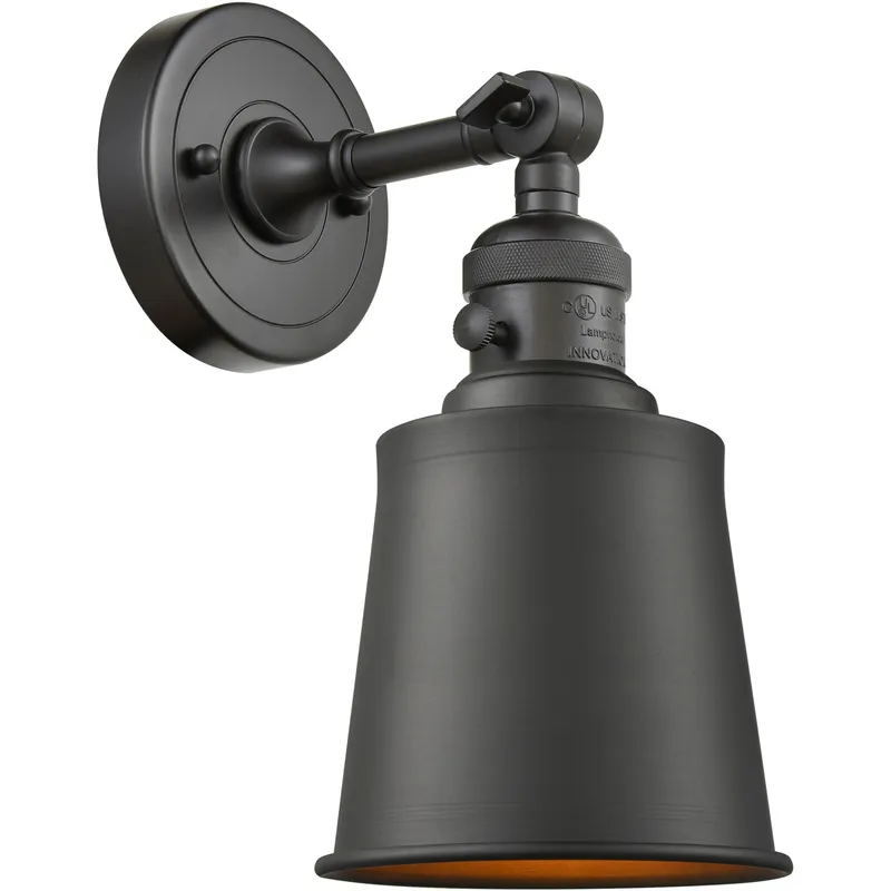 Franklin Restoration Addison 1 Light 5 inch Oil Rubbed Bronze Sconce Wall Light, Franklin Restoration