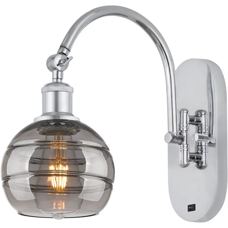 Ballston Rochester 1 Light 5.88 inch Polished Chrome Sconce Wall Light