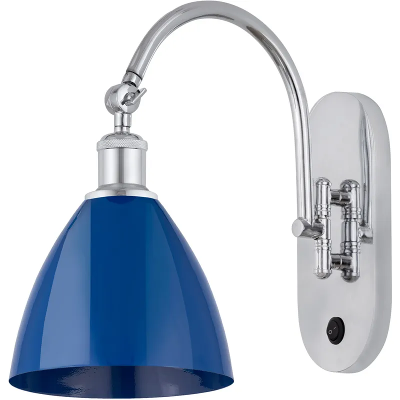 Ballston Plymouth Dome LED 8 inch Polished Chrome Sconce Wall Light