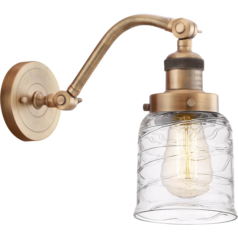 Franklin Restoration Bell 1 Light 5 inch Brushed Brass Sconce Wall Light