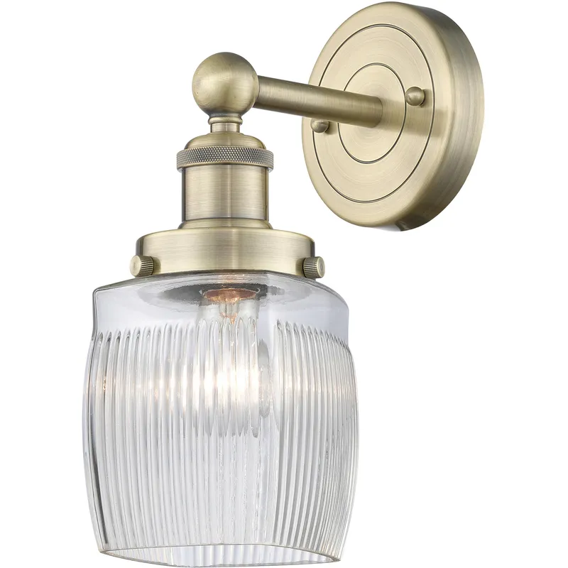 Colton Sconce Wall Light in Antique Brass