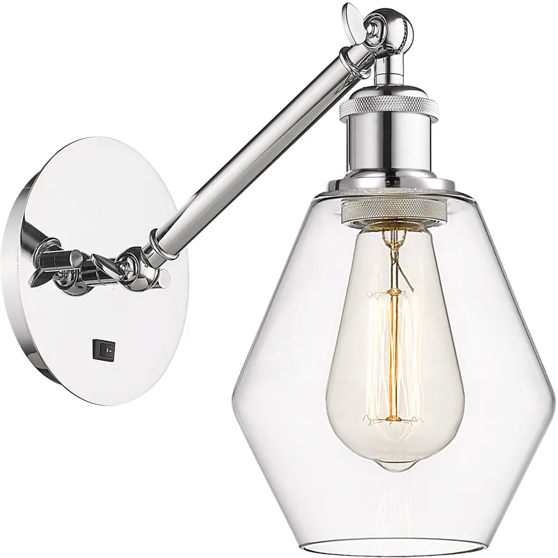 Ballston Cindyrella 1 Light 6 inch Polished Chrome Sconce Wall Light in Clear Glass