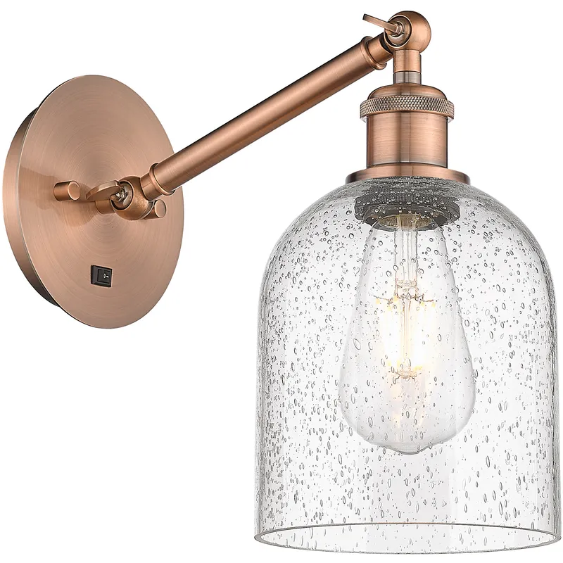 Ballston Bella 1 Light 5.5 inch Antique Copper Sconce Wall Light