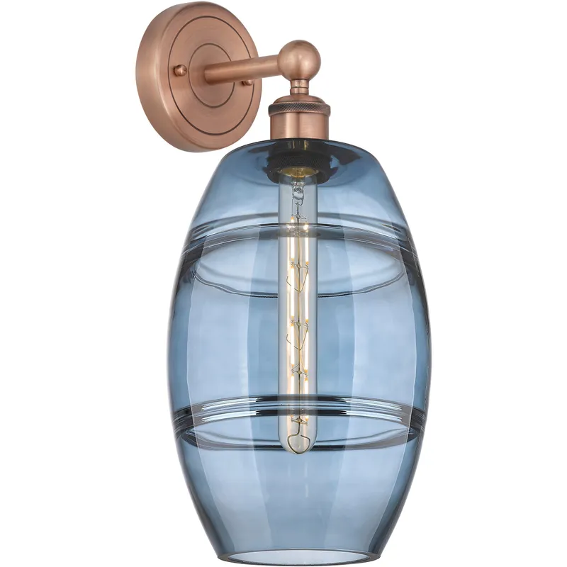 Edison Vaz 1 Light 8 inch Antique Copper Sconce Wall Light