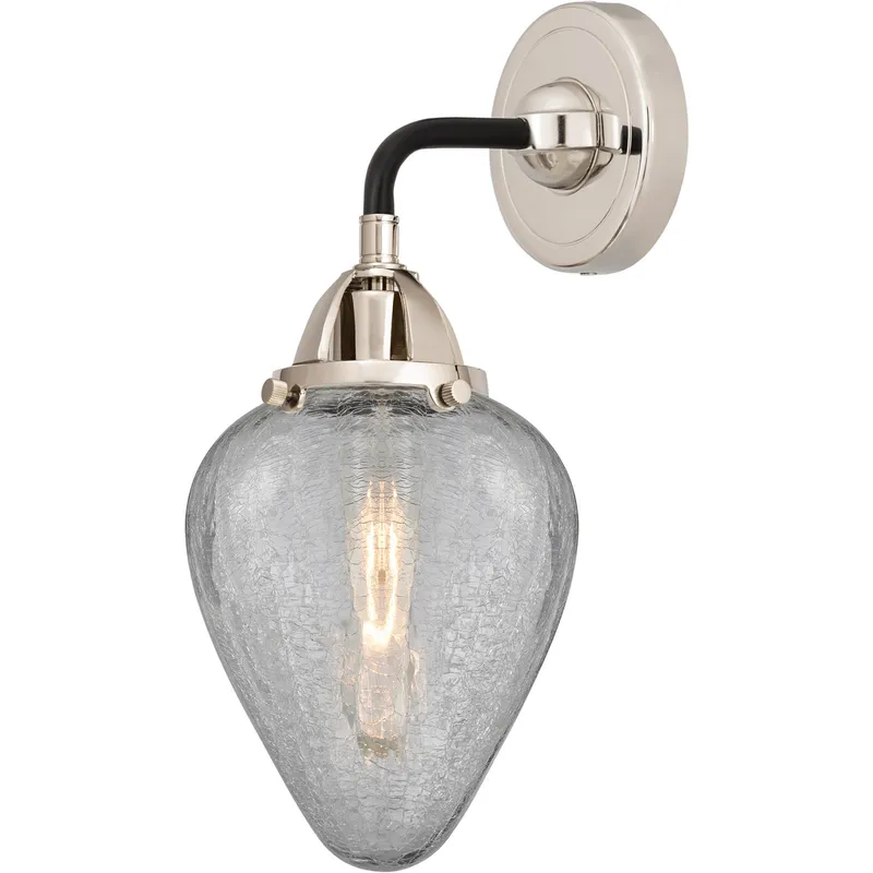 Nouveau 2 Geneseo LED 7 inch Black Polished Nickel Sconce Wall Light