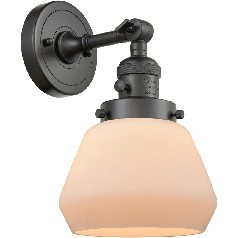 Franklin Restoration Fulton LED 7 inch Oil Rubbed Bronze Sconce Wall Light, Franklin Restoration