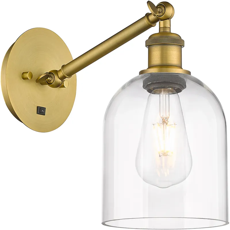 Ballston Bella 1 Light 5.5 inch Brushed Brass Sconce Wall Light