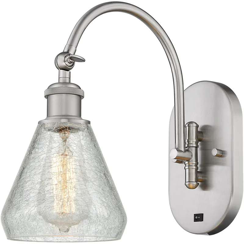 Ballston Conesus 1 Light 6 inch Brushed Satin Nickel Sconce Wall Light