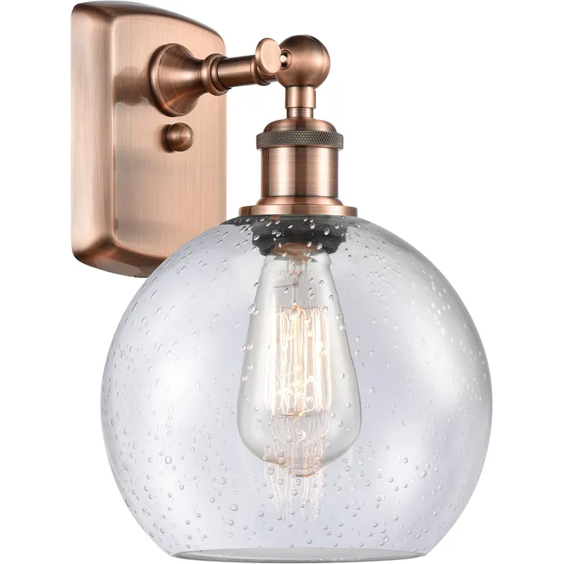 Ballston Athens 1 Light 8 inch Antique Copper Sconce Wall Light
