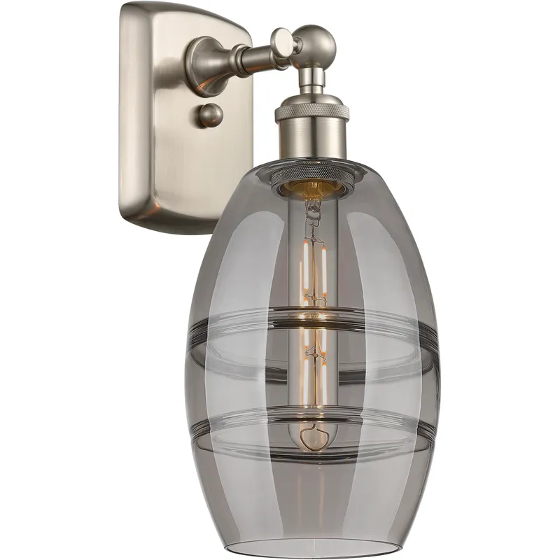 Ballston Vaz 1 Light 5.88 inch Brushed Satin Nickel Sconce Wall Light