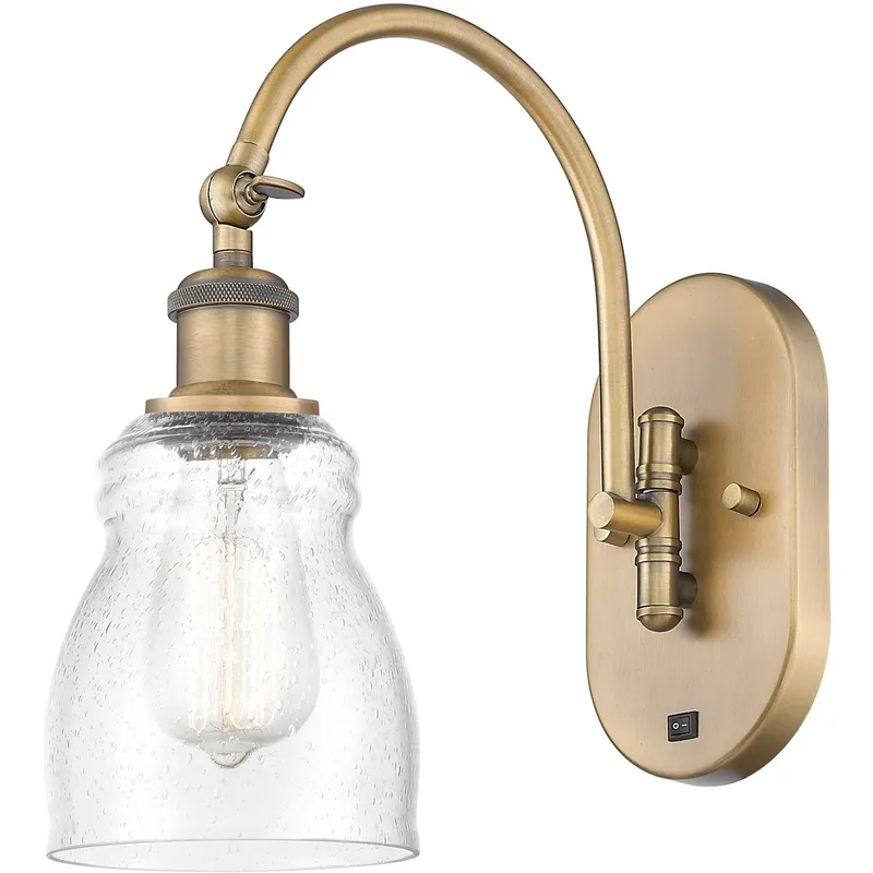 Ballston Ellery 1 Light 5 inch Brushed Brass Sconce Wall Light