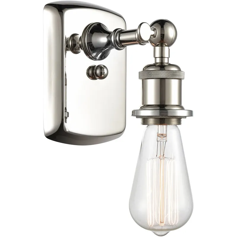 Ballston Bare Bulb LED 4.5 inch Polished Nickel Sconce Wall Light, Ballston