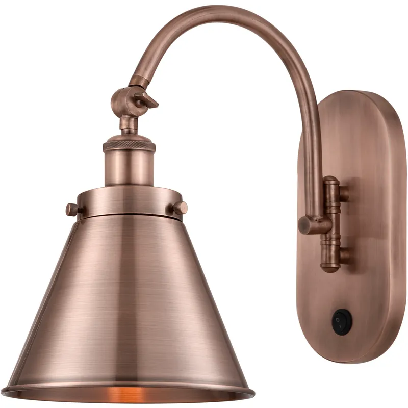 Franklin Restoration Appalachian 1 Light 8 inch Antique Copper Sconce Wall Light