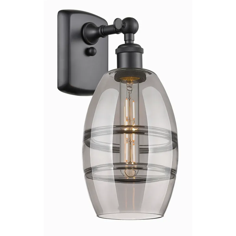 Ballston Vaz 1 Light 5.88 inch Matte Black Sconce Wall Light