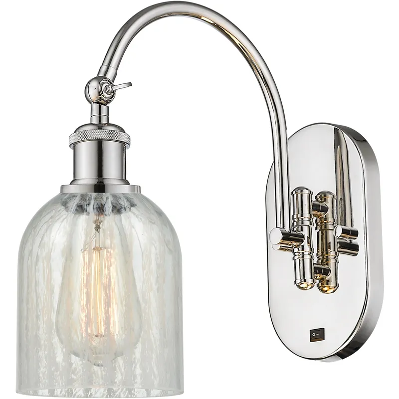 Ballston Caledonia 1 Light 5 inch Polished Nickel Sconce Wall Light