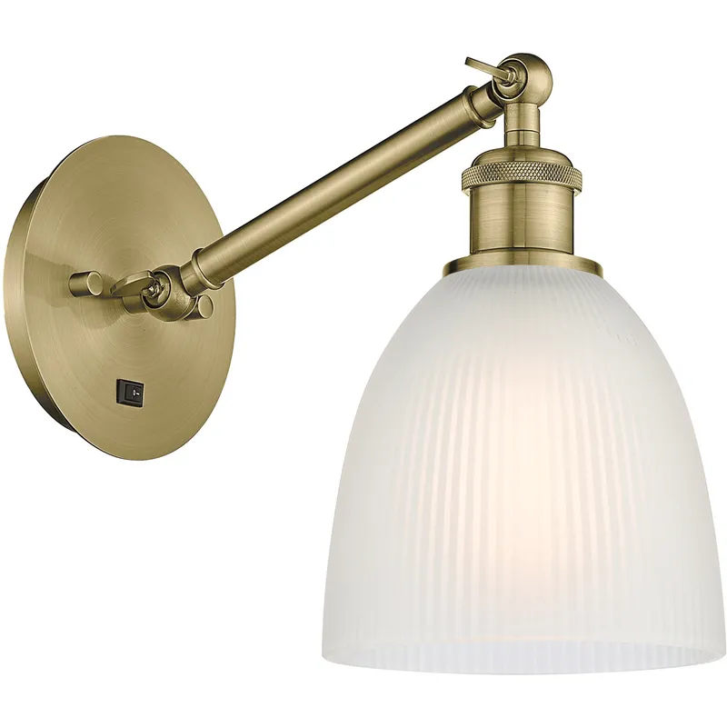 Ballston Castile LED 6 inch Antique Brass Sconce Wall Light