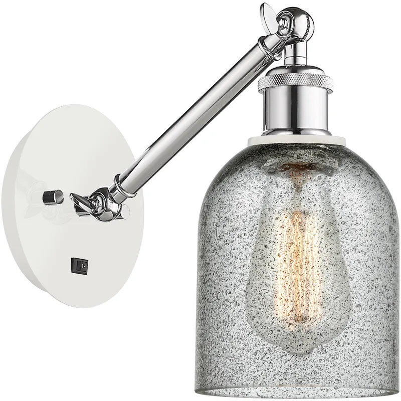 Ballston Caledonia LED 5 inch White and Polished Chrome Sconce Wall Light