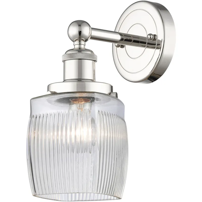 Colton Sconce Wall Light in Polished Nickel