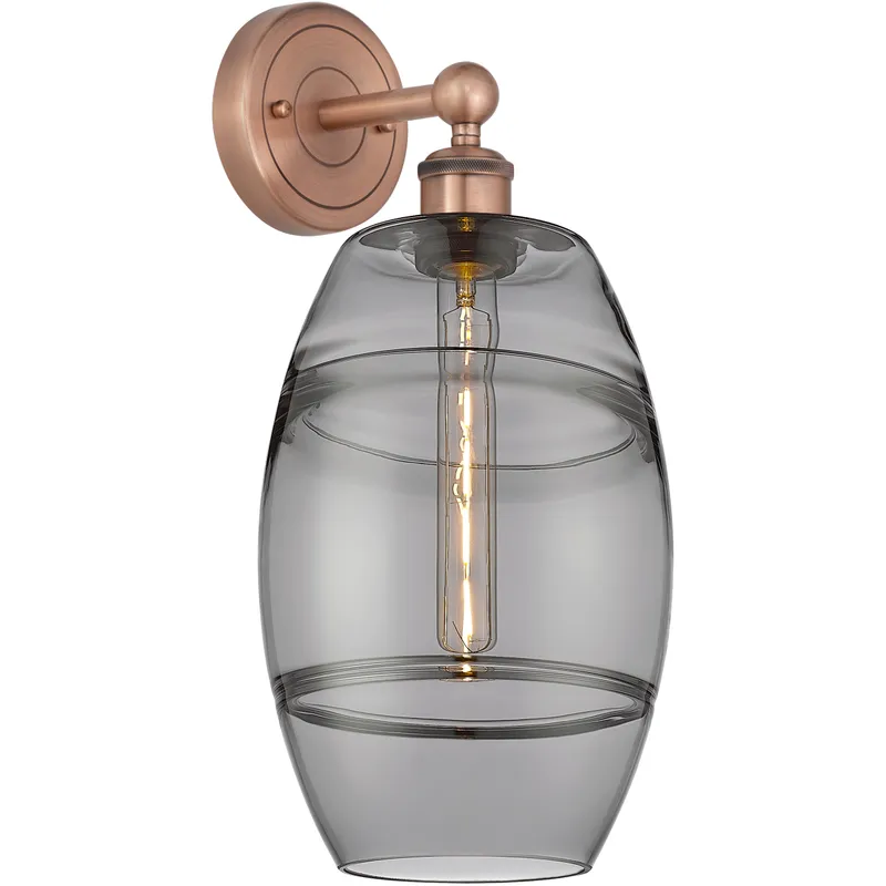 Edison Vaz 1 Light 8 inch Antique Copper Sconce Wall Light