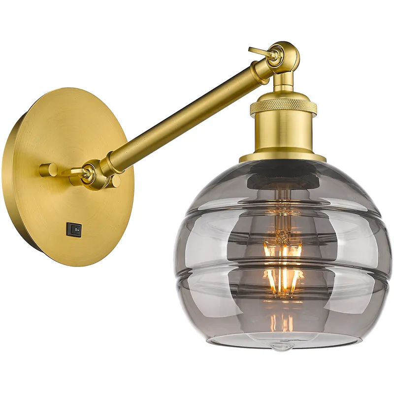 Ballston Rochester 1 Light 5.88 inch Satin Gold Sconce Wall Light