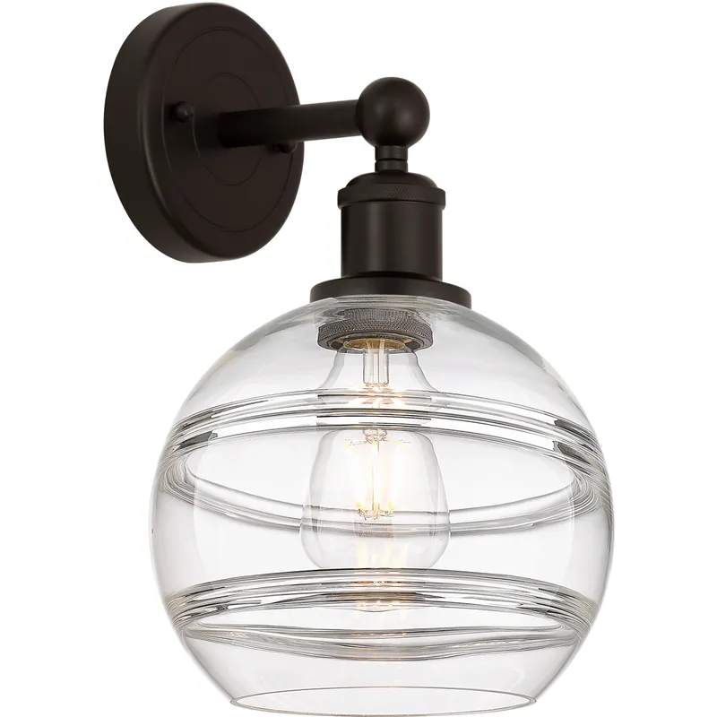 Edison Rochester 1 Light 8 inch Oil Rubbed Bronze Sconce Wall Light