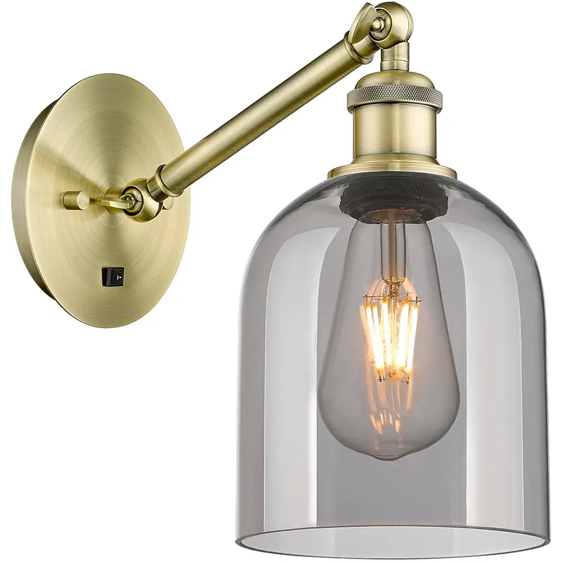 Ballston Bella 1 Light 5.5 inch Antique Brass Sconce Wall Light
